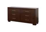 200713 Jessica 6-drawer Dresser Cappuccino