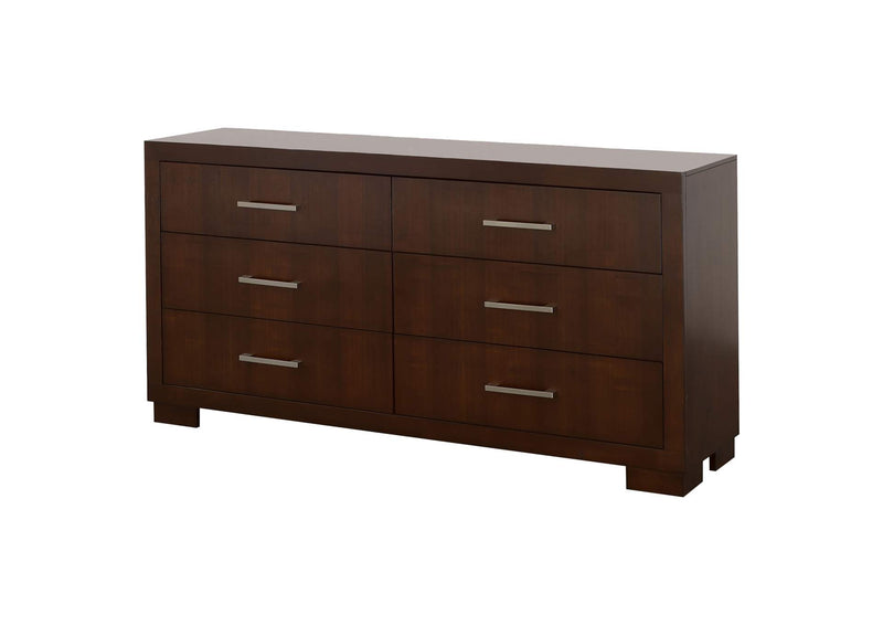 200713 Jessica 6-drawer Dresser Cappuccino