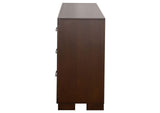 200713 Jessica 6-drawer Dresser Cappuccino