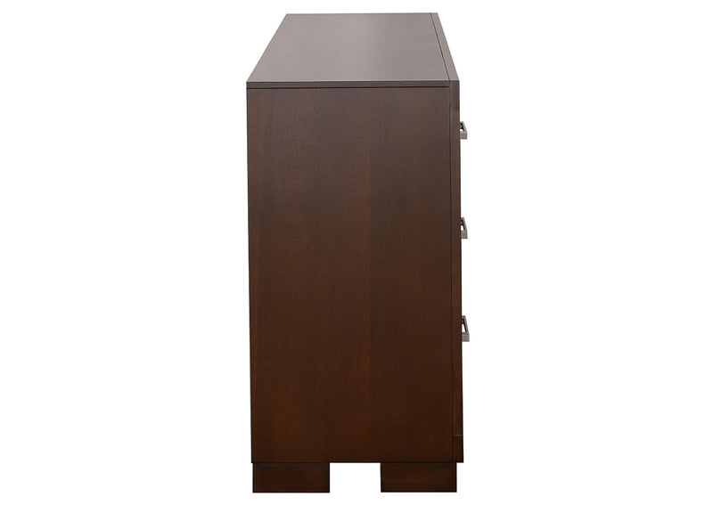 200713 Jessica 6-drawer Dresser Cappuccino
