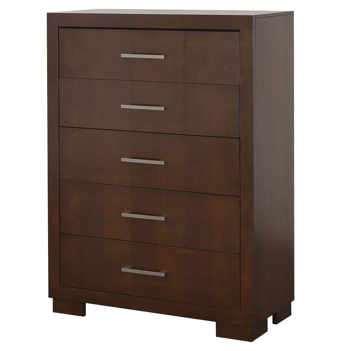 200715 Jessica 5-drawer Bedroom Chest Cappuccino