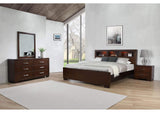 Jessica 4-piece Eastern King Bedroom Set Cappuccino
