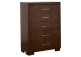 200719KE-S5 Jessica 5-piece Eastern King Bedroom Set Cappuccino