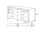 200719KE-S5 Jessica 5-piece Eastern King Bedroom Set Cappuccino