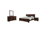 200719KW-S4 Jessica 4-piece California King Bedroom Set Cappuccino
