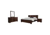 200719Q-S4 Jessica 4-piece Queen Bedroom Set Cappuccino