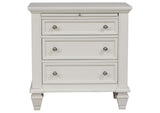 201301KEN-S4 Sandy Beach 4-piece Eastern King Bedroom Set Cream White