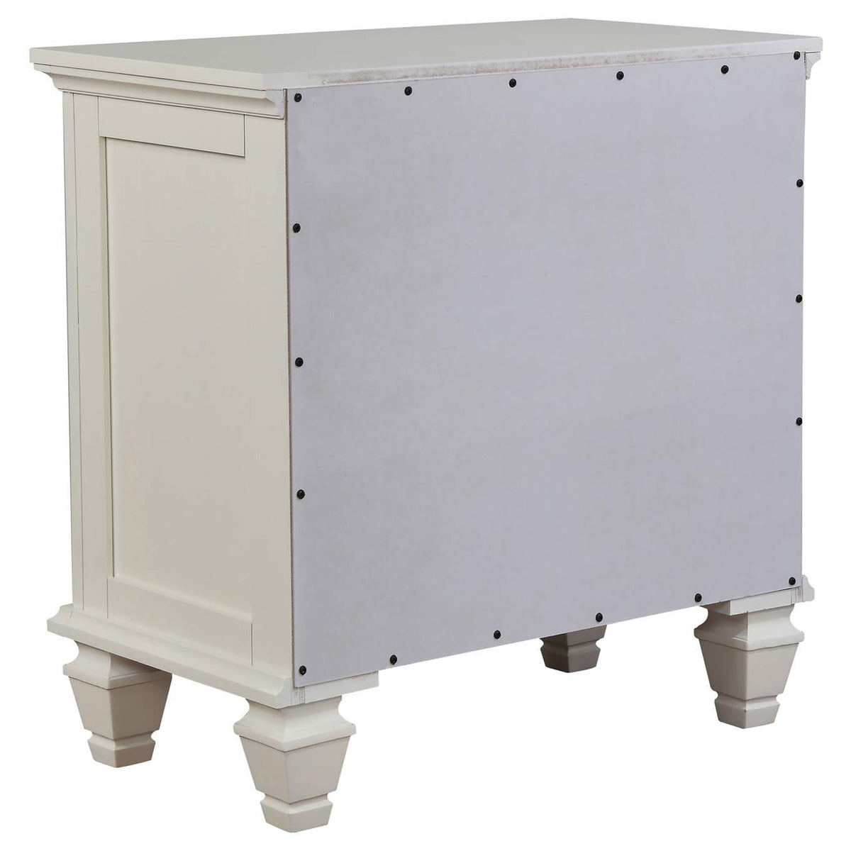 201301KEN-S4 Sandy Beach 4-piece Eastern King Bedroom Set Cream White
