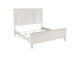 201301KEN Sandy Beach 63-inch Eastern King Wood Panel Bed Cream White