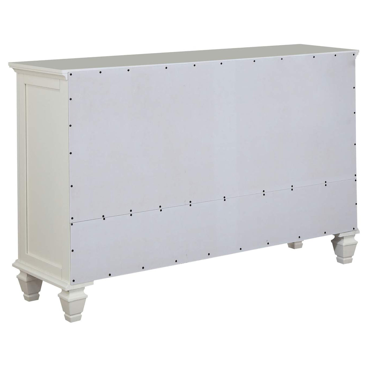 201301KWN-S4 Sandy Beach 4-piece California King Bedroom Set Cream White