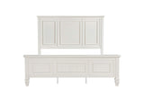 201301KWN Sandy Beach 63-inch California King Panel Bed Cream White