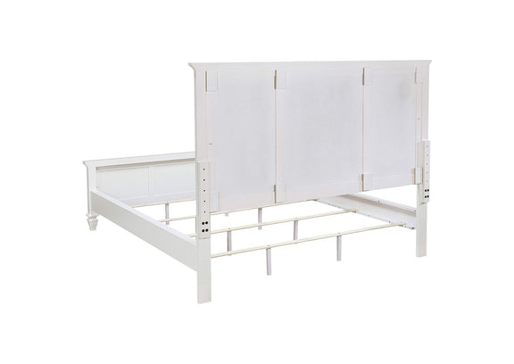 201301KWN Sandy Beach 63-inch California King Panel Bed Cream White