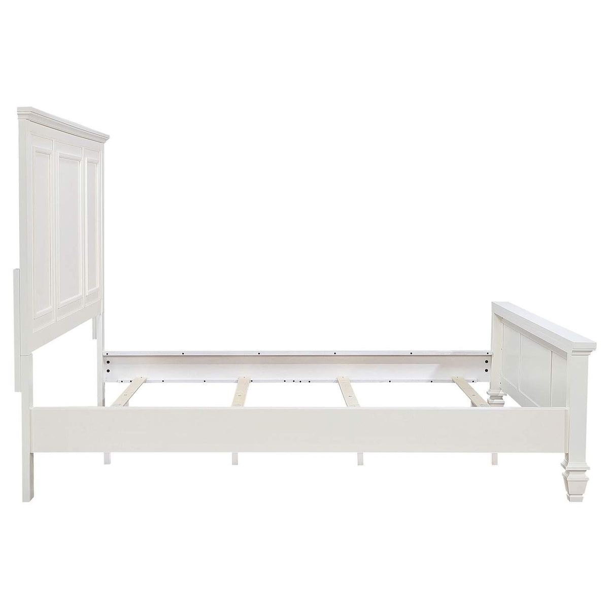 201301KWN Sandy Beach 63-inch California King Panel Bed Cream White