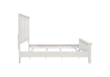 201301KWN Sandy Beach 63-inch California King Panel Bed Cream White