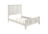 201301Q-S4 Sandy Beach 4-piece Queen Bedroom Set Cream White