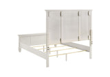 201301Q-S4 Sandy Beach 4-piece Queen Bedroom Set Cream White