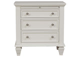 201301Q-S4 Sandy Beach 4-piece Queen Bedroom Set Cream White