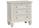 201302 Sandy Beach 3-drawer Nightstand Cream White