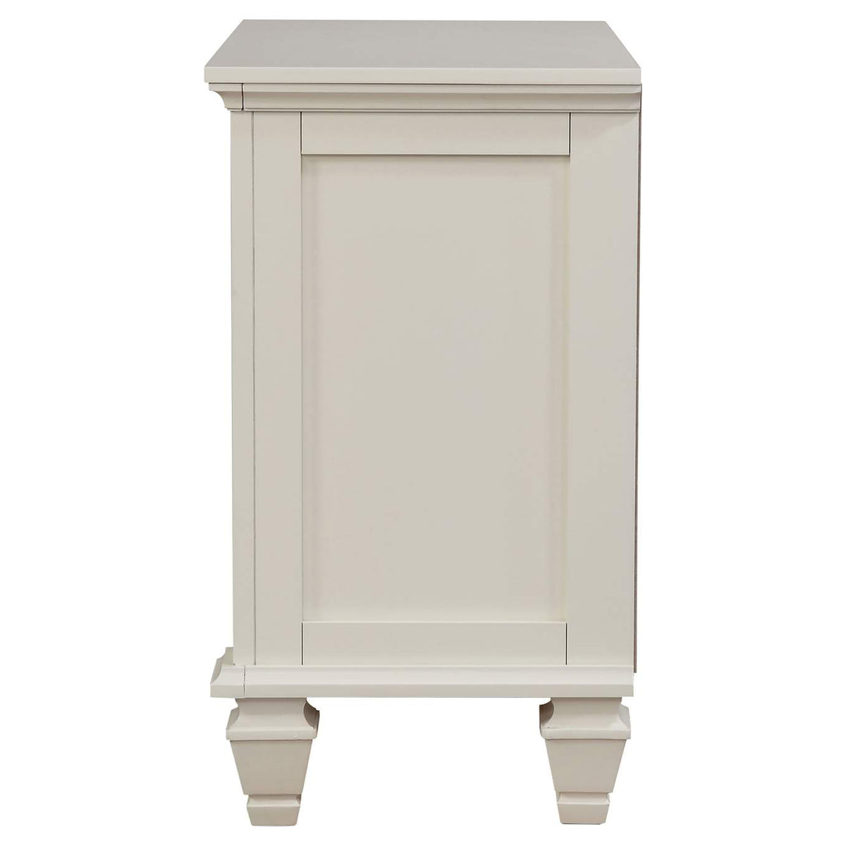 201302 Sandy Beach 3-drawer Nightstand Cream White