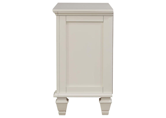 201302 Sandy Beach 3-drawer Nightstand Cream White