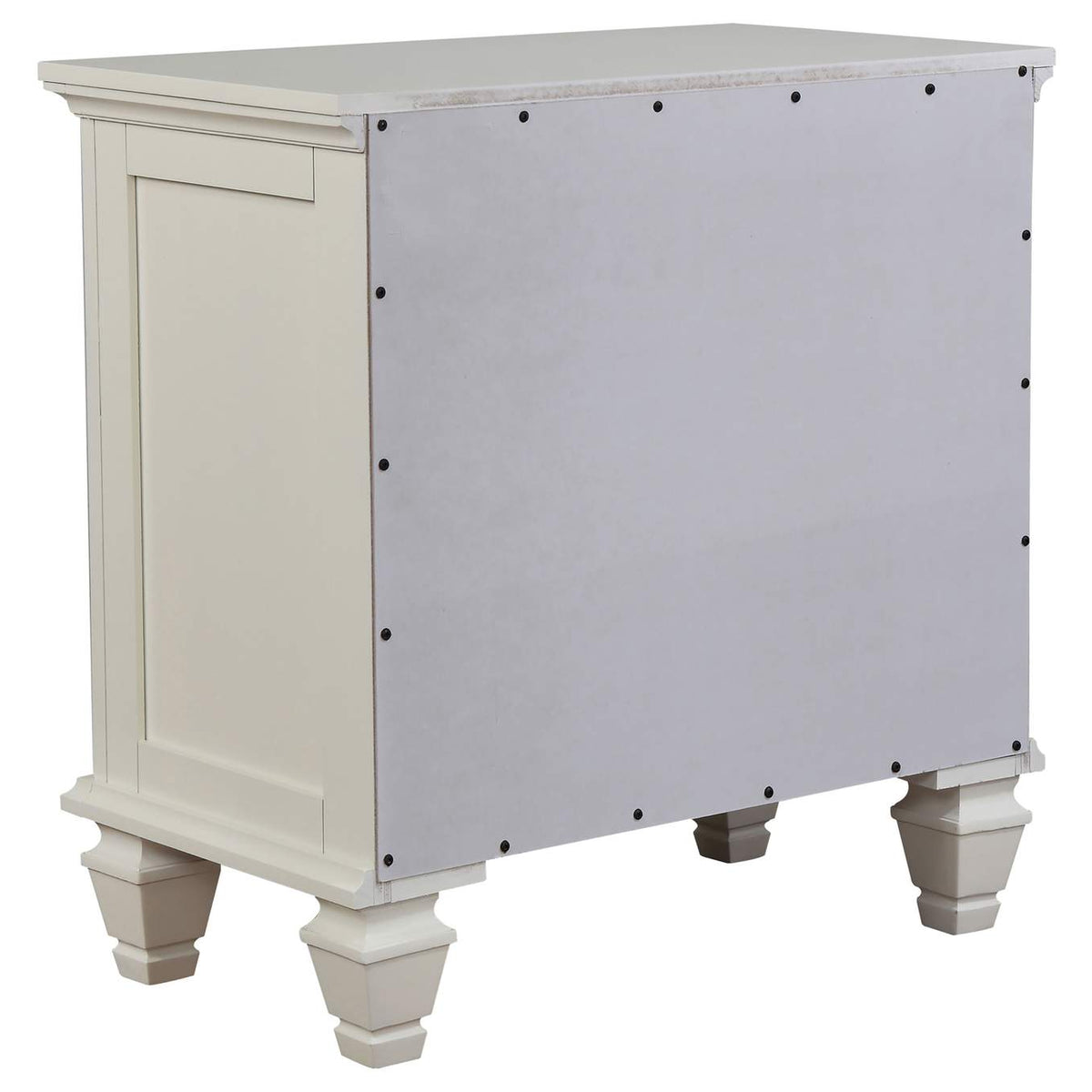 201302 Sandy Beach 3-drawer Nightstand Cream White