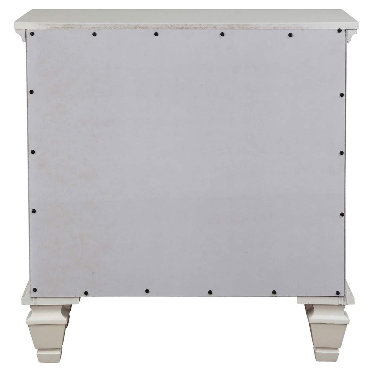 201302 Sandy Beach 3-drawer Nightstand Cream White