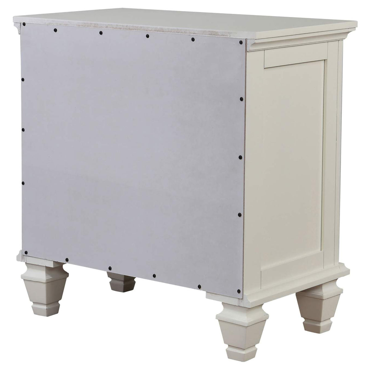 201302 Sandy Beach 3-drawer Nightstand Cream White