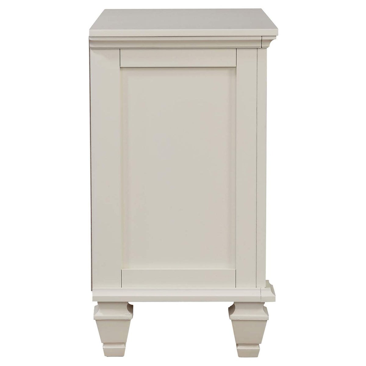 201302 Sandy Beach 3-drawer Nightstand Cream White