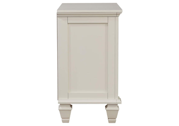201302 Sandy Beach 3-drawer Nightstand Cream White