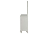 201303M Sandy Beach 11-drawer Dresser with Mirror Cream White