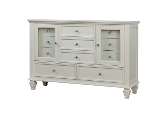201303 Sandy Beach 11-drawer Dresser Cream White
