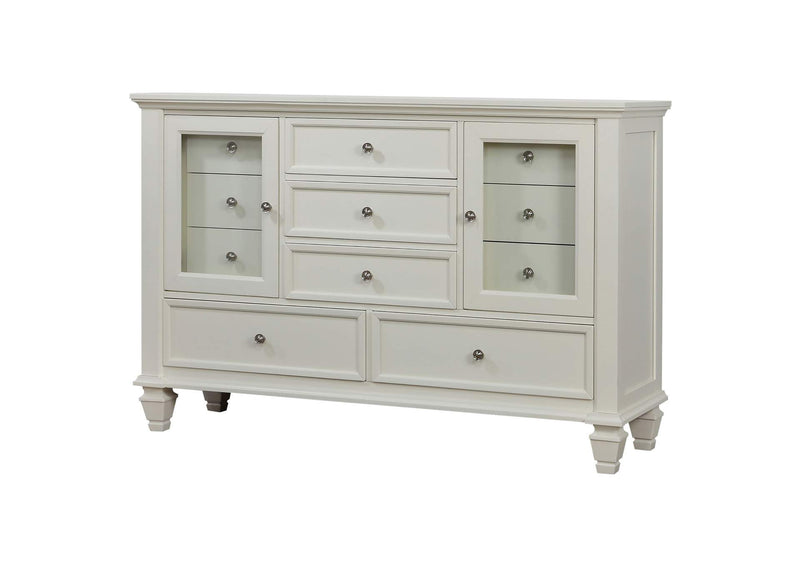 201303 Sandy Beach 11-drawer Dresser Cream White