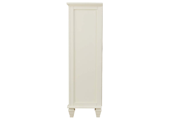 201305 Sandy Beach 5-drawer Bedroom Chest Cream White
