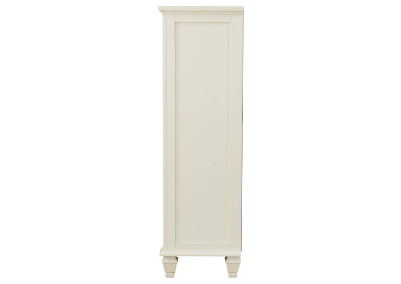 201305 Sandy Beach 5-drawer Bedroom Chest Cream White