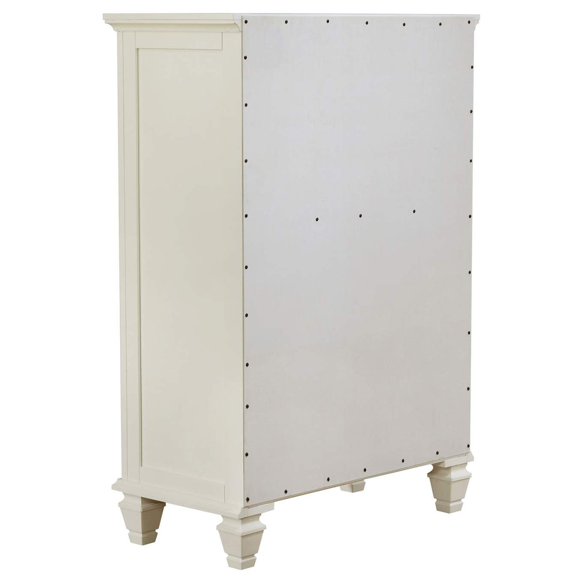 201305 Sandy Beach 5-drawer Bedroom Chest Cream White