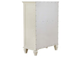 201305 Sandy Beach 5-drawer Bedroom Chest Cream White