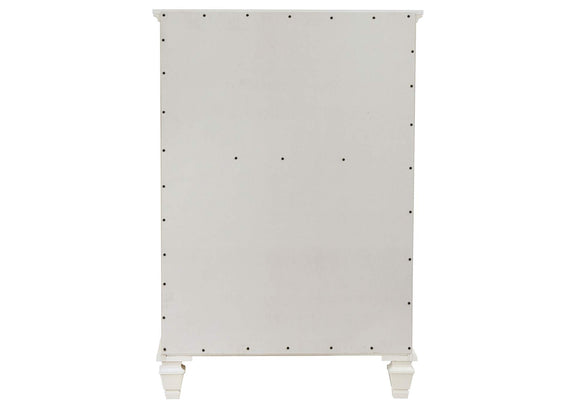 201305 Sandy Beach 5-drawer Bedroom Chest Cream White