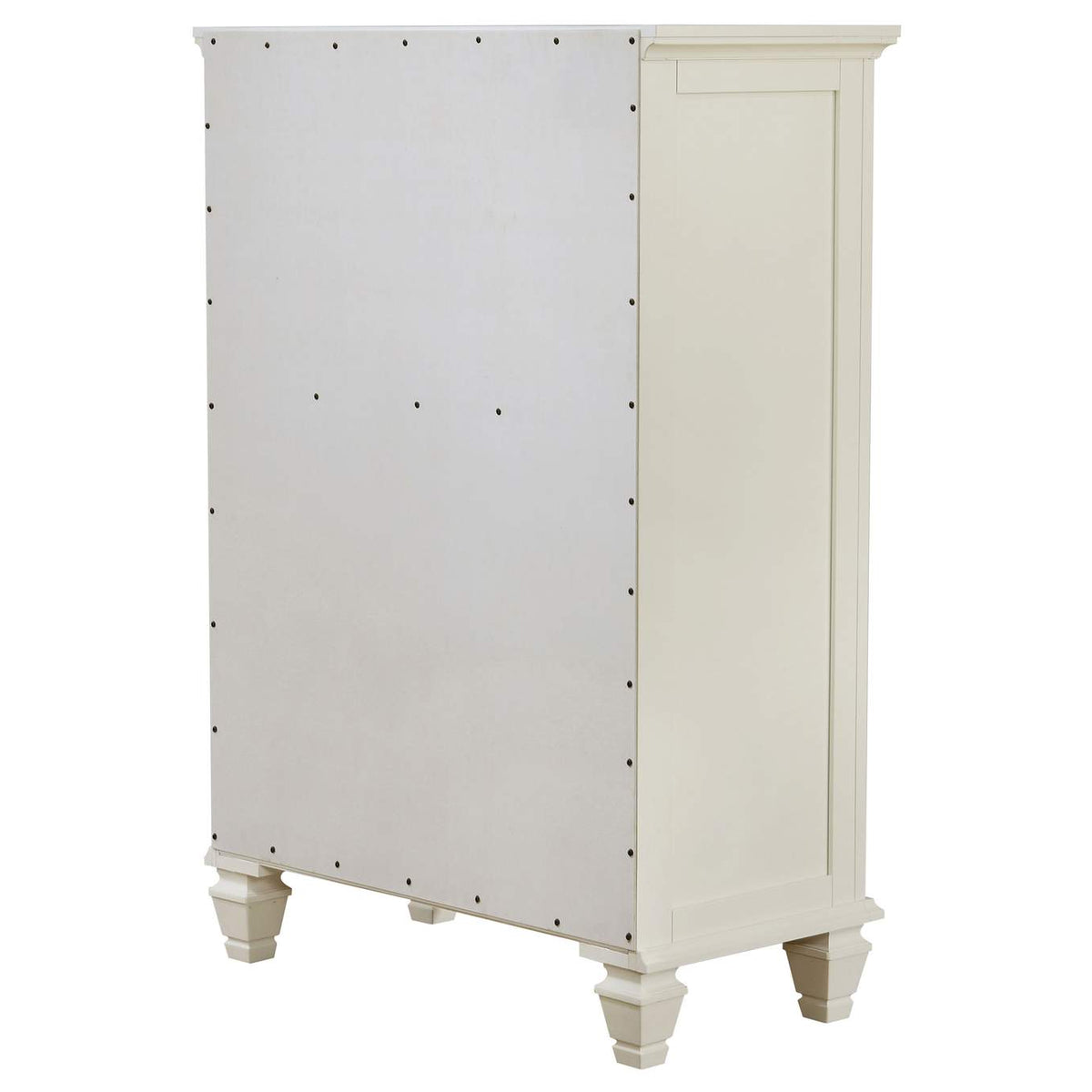 201305 Sandy Beach 5-drawer Bedroom Chest Cream White