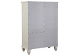 201308 Sandy Beach 8-drawer Door Chest Cream White