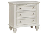 201309KE-S4 Sandy Beach 4-piece Eastern King Bedroom Set Cream White
