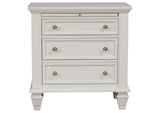 201309KE-S4 Sandy Beach 4-piece Eastern King Bedroom Set Cream White