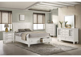 Sandy Beach 5-piece Eastern King Bedroom Set Cream White
