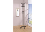 2019 Collier 12 Hook Freestanding Coat Rack Hat Hanger Black