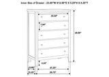 202091F-S5 Carlton 5-piece Full Bedroom Set Cappuccino