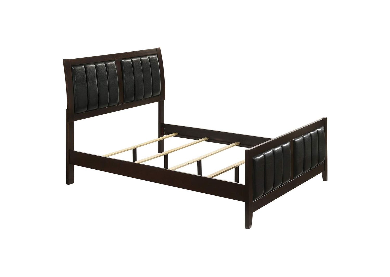 Carlton Wood Full Panel Bed Cappuccino
