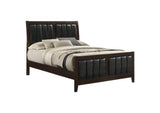 202091F Carlton Wood Full Panel Bed Cappuccino