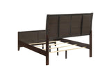 202091F Carlton Wood Full Panel Bed Cappuccino