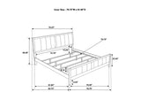 202091KE-S5 Carlton 5-piece Eastern King Bedroom Set Cappuccino