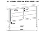 202091KE-S5 Carlton 5-piece Eastern King Bedroom Set Cappuccino