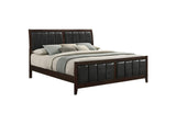 202091KE Carlton Wood Eastern King Panel Bed Cappuccino